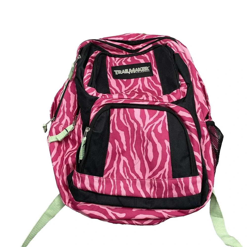 Trailmakers Backpack Laptop Pockets Large Pink  Academia Camping Travel Workwear